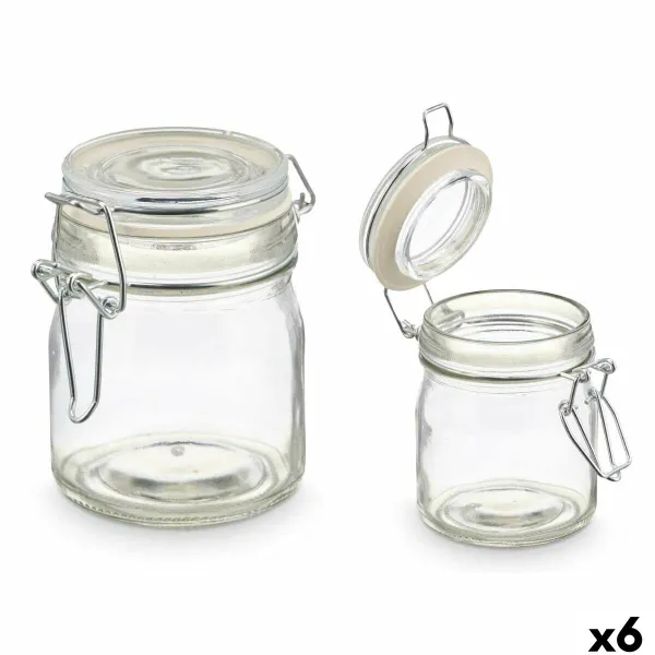 Стеклянная банка Vivalto Прозрачный 150 ml (6 штук)