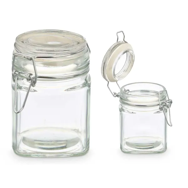 Стеклянная банка Vivalto Прозрачный 200 ml (6 штук)