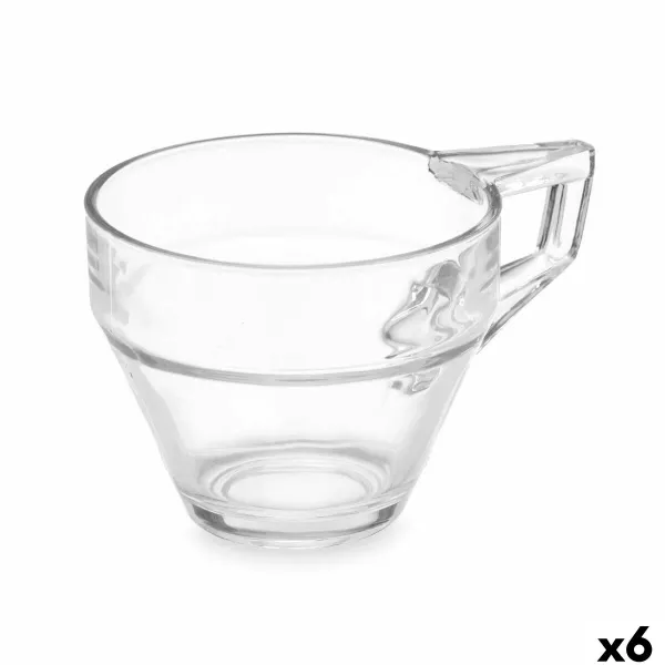 Чашка кофе и чай Vivalto Прозрачный Cтекло 199 ml (6 штук)