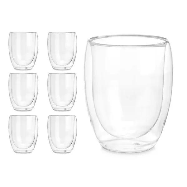 Stiklas vandeniui Vivalto Skaidrus Borosilikatinis stiklas 326 ml (6 vnt.)