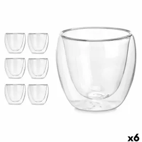 Vesilasi Vivalto Läpinäkyvä Borosilikaattilasi 100 ml (6 osaa)