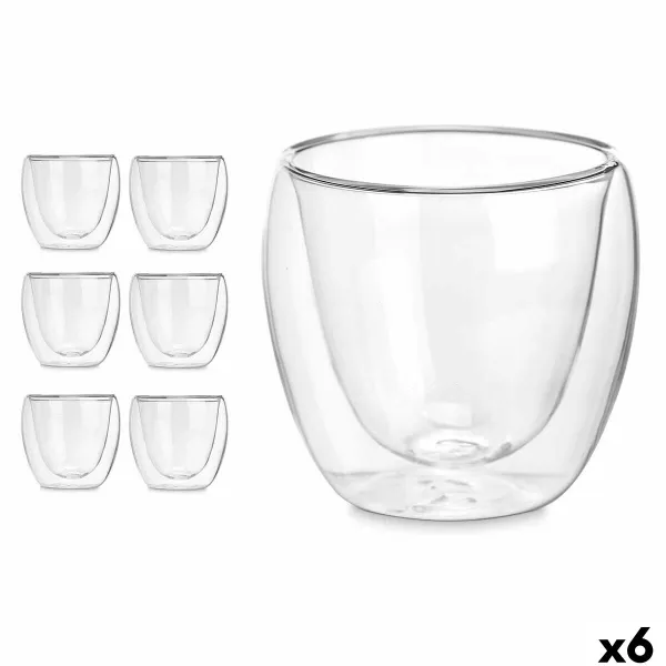 Стакан воды Vivalto Прозрачный Боросиликатное стекло 100 ml (6 штук)