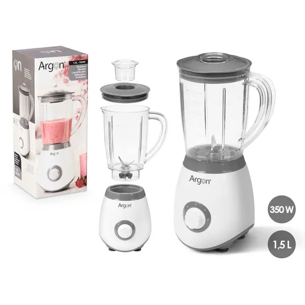 Cup Blender Argon White Grey 350 W 1,5 L