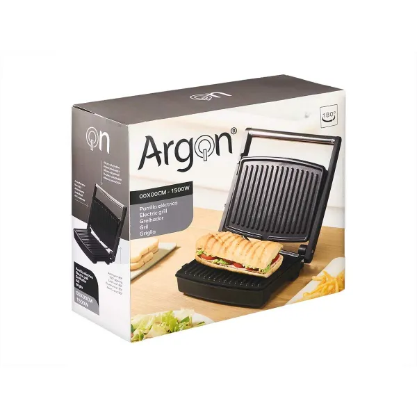 Elektrinis grilis Argon Juoda 1500 W