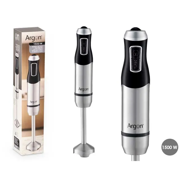 Hand-held Blender Argon Black Steel 1500 W