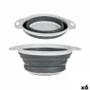 Strainer Kinvara White Grey polypropylene TPR 25 x 20 x 8,5 cm 25 x 3 x 20 cm 24,5 x 3,5 x 20 cm (6 Units)