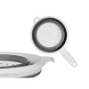 Strainer Kinvara White Grey polypropylene TPR 33,5 x 20 x 8 cm 20 x 33,5 x 3,5 cm (6 Units)