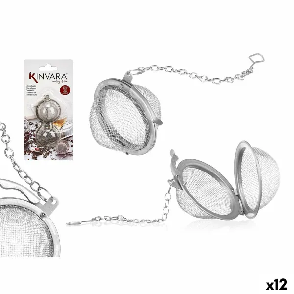 Infuser Kinvara Metal Stainless steel Steel 8,5 x 18 x 2,5 cm (12 Units)