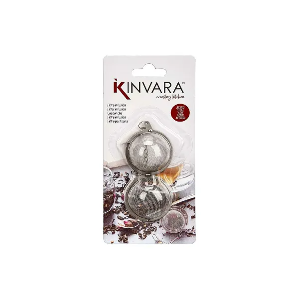Заварник Kinvara Металл Нержавеющая сталь Сталь 8,5 x 18 x 2,5 cm (12 штук)