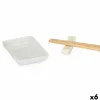 Sushi Set Kinvara White Bamboo Porcelain 27,5 x 2,5 x 20,5 cm 19,5 x 2,5 x 26,5 cm (12 Pieces) (6 Units)