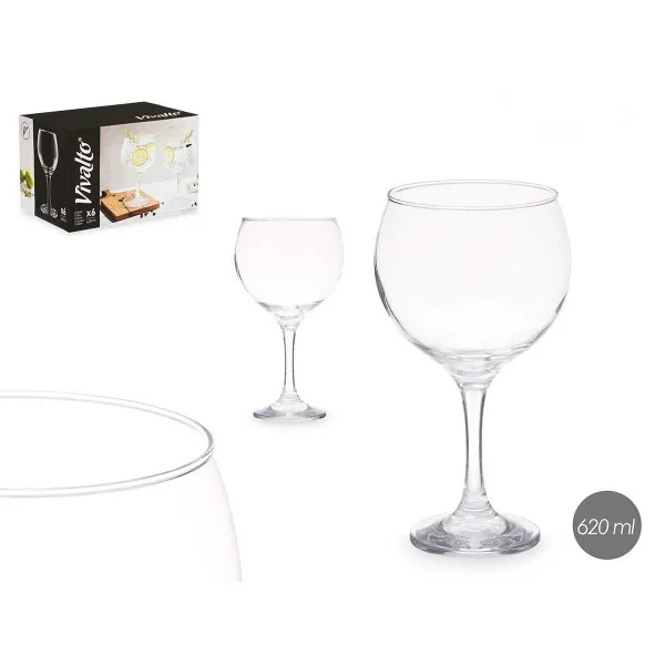 Стакан Vivalto Прозрачный Cтекло 600 ml (6 штук)