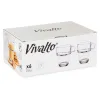 Чашка кофе и чай Vivalto Прозрачный Cтекло 270 ml (6 штук)