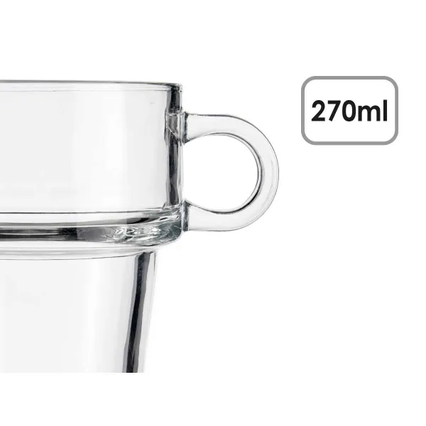 Чашка кофе и чай Vivalto Прозрачный Cтекло 270 ml (6 штук)