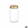 Purkki Vivalto Läpinäkyvä Kullattu 500 ml (8 osaa)