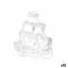 Atkārtoti izmantojami dzesēšanas kubi Leknes Caurspīdīgs Polietilēns Destilēts ūdens 6,5 x 16 x 6,5 cm 18 Daudzums (12 gb.)