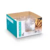 Set of bowls Leknes Transparent Plastic 800 ml 15,3 x 7 x 15,3 cm (24 Units)