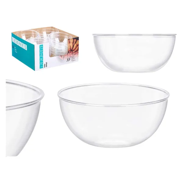 Набор мисок Leknes Прозрачный Пластик 700 ml 15,2 x 7 x 15,2 cm (24 штук)