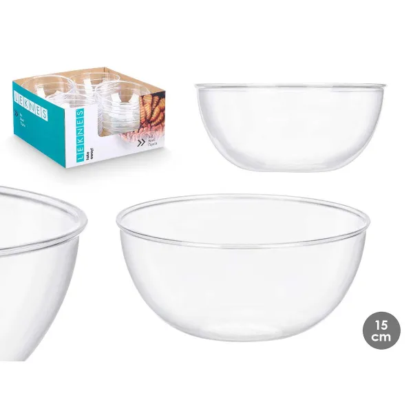 Набор мисок Leknes Прозрачный Пластик 700 ml 15,2 x 7 x 15,2 cm (24 штук)