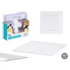 Plate set Leknes Transparent polystyrene Plastic 20,3 x 1,5 x 20,3 cm (24 Units)