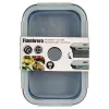 Lunch box Kinvara Grey Transparent ABS 800 ml (6 Units)