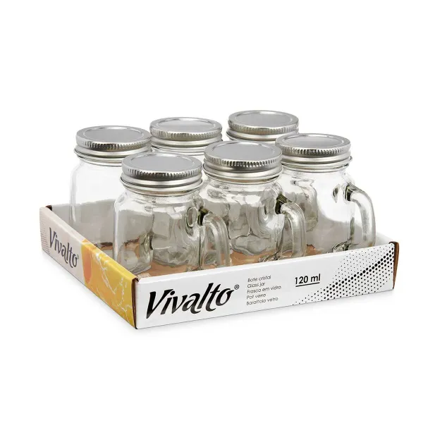 яс Vivalto Прозрачный Серебристый 120 ml (6 штук)