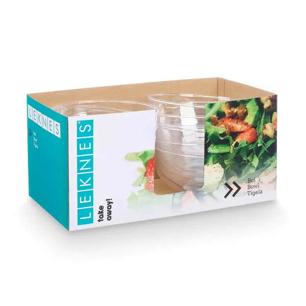 Plāksņu komplekts Leknes Caurspīdīgs Plastmasa 3,5 L 25,5 x 12,5 x 25,5 cm (12 gb.)