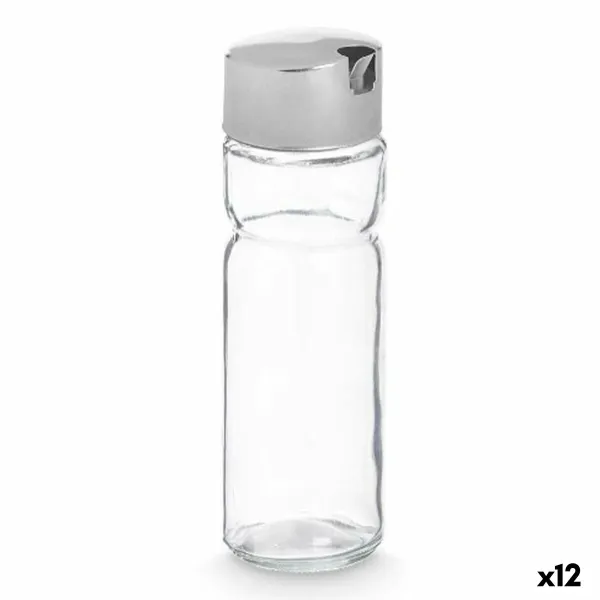 Menāža Vivalto Caurspīdīgs Sudrabains Metāls Stikls Plastmasa 180 ml 4,6 x 15,7 x 4,6 cm (12 gb.)