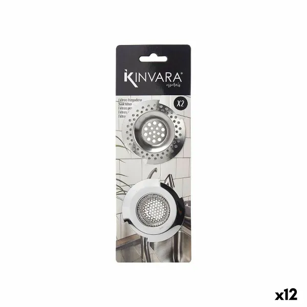 Izlietnes filtri Kinvara Sudrabains Nerūsējošais tērauds 2 Daudzums (12 gb.)