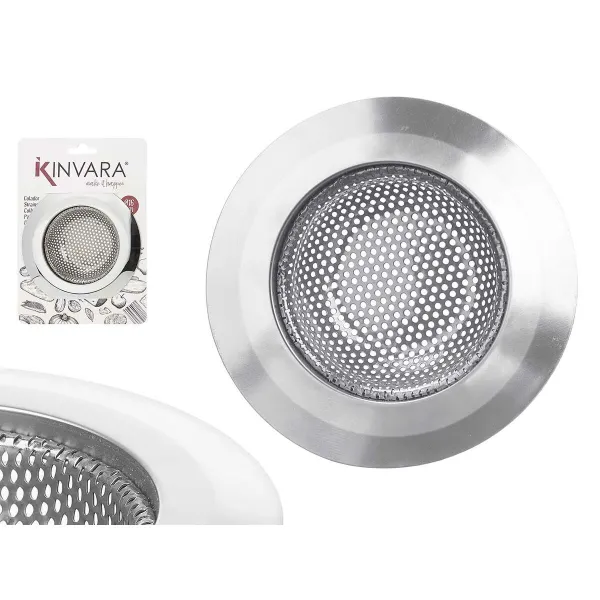 Фильтры для раковины Kinvara Серебристый Нержавеющая сталь Ø 16 cm (12 штук)