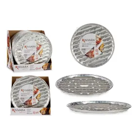 Форма для пиццы Kinvara Серебристый Алюминий 32,5 x 32,5 x 1,7 cm Pizza 4 Предметы (12 штук)