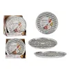 Picas Veidne Kinvara Sudrabains Alumīnijs 32,5 x 32,5 x 1,7 cm Pizza 4 Daudzums (12 gb.)