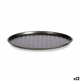Pizza Mould Kinvara Grey Carbon steel 33 x 1 x 33 cm (12 Units)