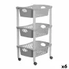 Передвижная тумба Stefanplast Серый Пластик 40 x 29,5 x 68,5 cm (6 штук)