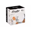 Tableware Vivalto White Black Opaline glass Stripes 18 Pieces (2 Units)