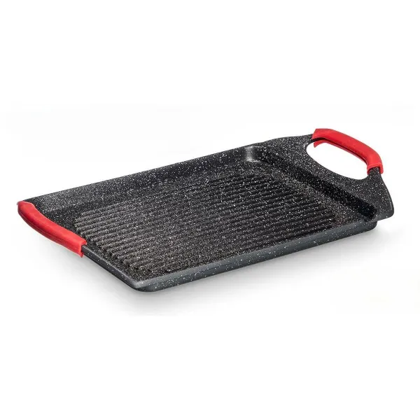 Гусятница Kinvara Белый Чёрный Красный Силикон Алюминий 34 x 26 cm