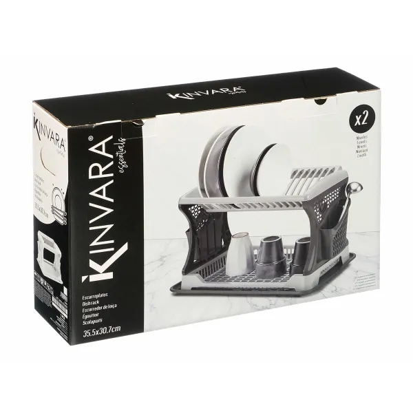 Draining Rack for Kitchen Sink Kinvara Grey 47,5 x 30 x 27,5 cm