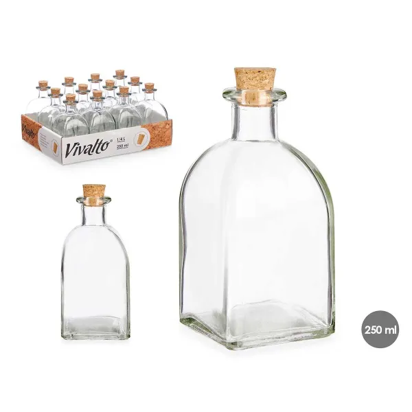 Purkki Vivalto Läpinäkyvä 250 ml (12 osaa)