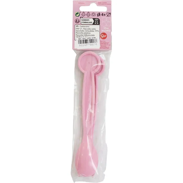 Aterinsetti Minnie Mouse CZ11401 Pinkki Muovinen 2 Kappaletta
