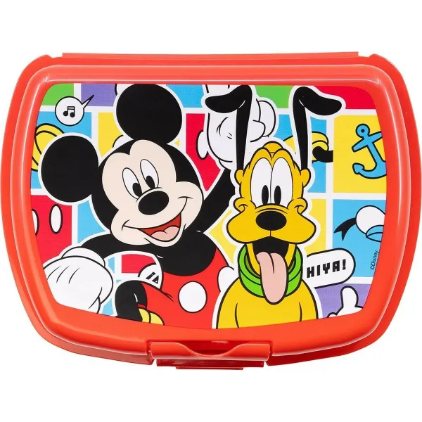 Lõunasöögikarp Mickey Mouse CZ11370 Punane Plastmass