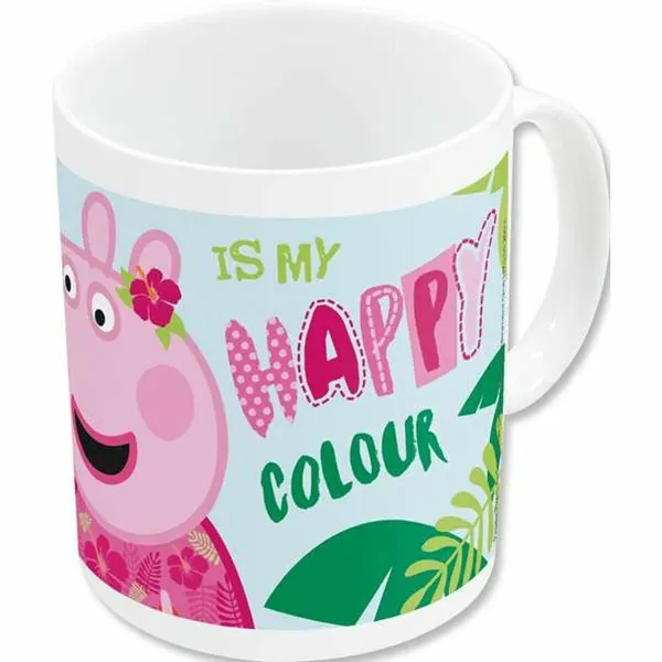 Muki Peppa Pig Having fun Keraminen Vaaleanpunainen (350 ml)