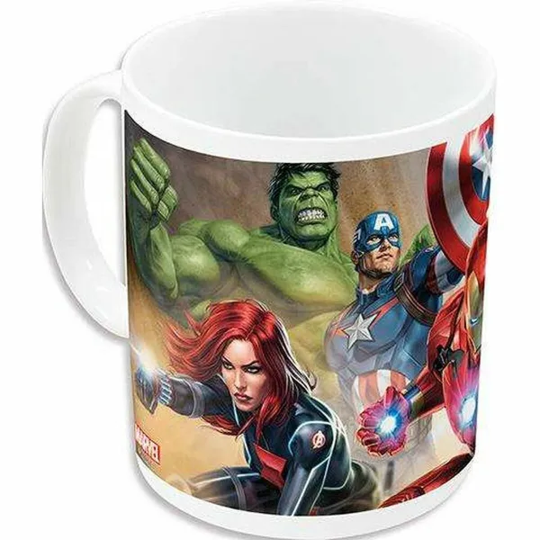 Muki The Avengers Infinity Valkoinen Keraminen Punainen (350 ml)