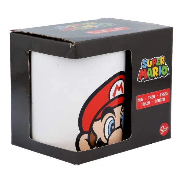 Керамическая Чашка Super Mario Белый 325 ml Детский Керамика
