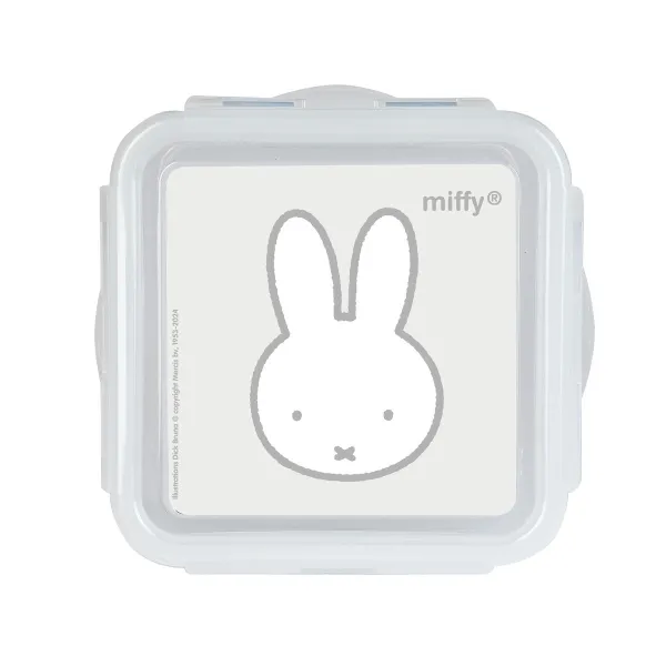 Lunch box Miffy Niebla Grey 13 x 7.5 x 13 cm