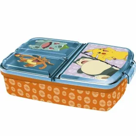 Pusdienu Kastīte ar Nodalījumiem Pokémon Daudzkrāsains 16 x 6 x 12,5 cm