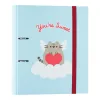 Pusheen - A4 binder from the Purrfect Love collection (2 rings, elastic band)