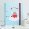 Pusheen - A4 binder from the Purrfect Love collection (2 rings, elastic band)