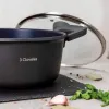 Lasikannellinen vuoka 3 Claveles Sininen Musta 6,7 l 28 x 12,5 cm