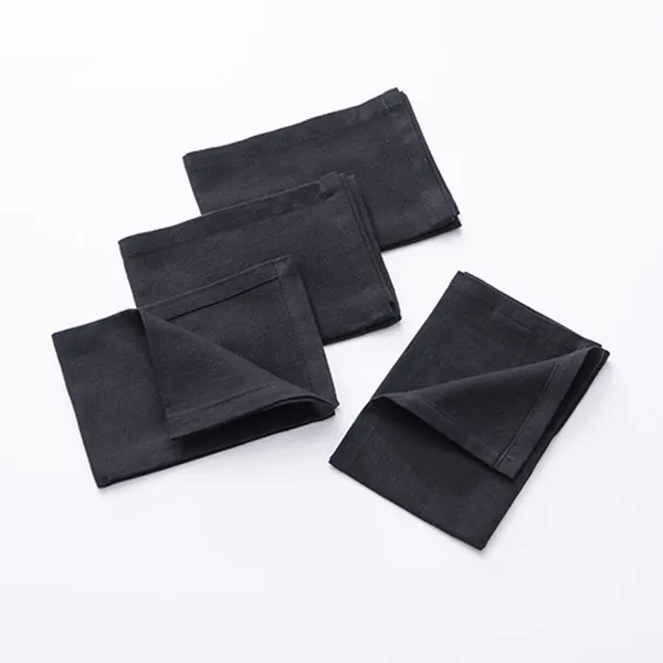 Servetėlė Benetton Juoda 40 x 40 cm 4 Dalys