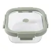 Hermetic Lunch Box Lékué Borosilicate Glass Squared 800 ml