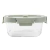 Hermetic Lunch Box Lékué Borosilicate Glass Squared 800 ml